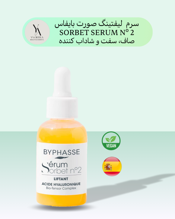 سرم لیفتینگ و سفت کننده بایفاس حجم 50 میل LIFTING SORBET SERUM Nº 2، محصولی است که برای لیفتینگ و سفت کردن پوست صورت و گردن طراحی شده است.